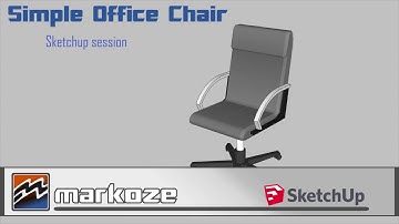 Simple Office Chair Sketchup session