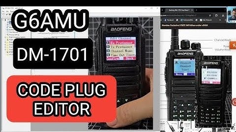 G6AMU- CODE PLUG EDITOR - MD380/DM-1701