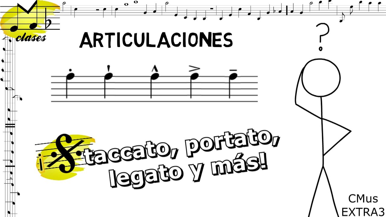 Las articulaciones musicales: ¿qué son? ¿cómo suenan? Lección musical EXTRA 3. DIVERTIDA. FÁCIL