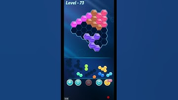 BLOCK HEXA PUZZLE LEVEL 73 ANSWERS REGULAR B LEVEL PACK