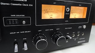 O Rei do Som - Tape Deck Technics RS-614 Black