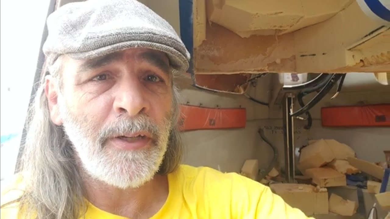 Gold Ship Rocinante - brief progress update - foam removal forward.