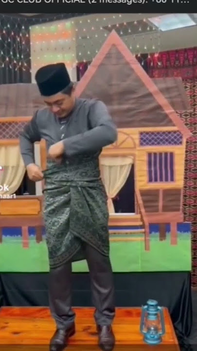 Cara mudah mengikat sampin melayu #shorts #share #raya