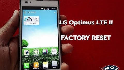 LG Optimus LTE II Factory Reset (LG F160S, LG F160K, LG F160L)