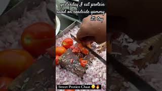 Yesterday I Eat Protein Salad Roadside Its Very Yummy Yummy