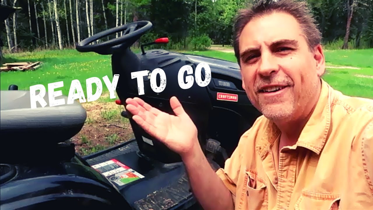 Lets Get This Riding Lawn Mower Ready To Go YouTube