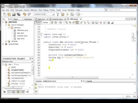Crear usuario con Netbeans - YouTube