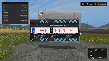 Farming Simulator 17 How to Add a Customizeable License Plate to a Mod Tutorial