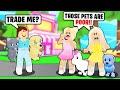 We Traded POOR Pets in a RICH Adopt Me Server! (Roblox Adopt Me)