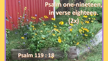 Psalm 119:18 Open thou mine eyes,KJV singalong w lyrics,C