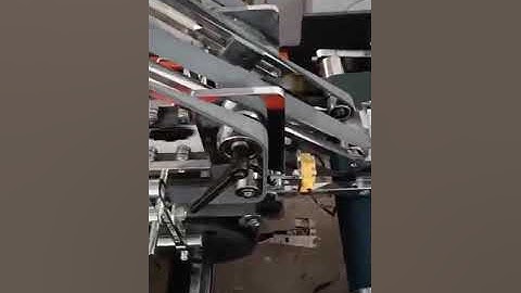 Straight line box folder gluer working at customer workshop