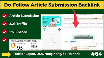 Create Indexable Do Follow Article Submission Backlink | Drive Heavy Traffic on Your Website