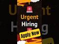 Urgent Hiring: Process Engineer in Morena | Chemical Engineering Jobs 2025 #jobs #shortsfeed #shorts