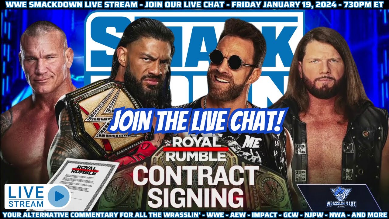 WWE Smackdown Live Stream Join Our Live Chat (January 19, 2024) wwe