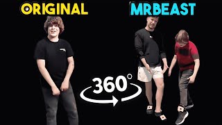 One Two Buckle My Shoe Original Vs MrBeast But It's 360 degree video