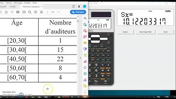 moyenne - écart-type SHARP EL531XT-520W-W516X