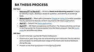 2026 BA Thesis & CP2 Info Session