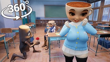 360° Chubby Ballerina Cappuccina Got Rejected by Tung Tung Sahur ! VR 8K