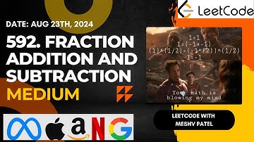 592. Fraction Addition and Subtraction | Simulation | Math | Leetcode Daily Challenge | JAVA