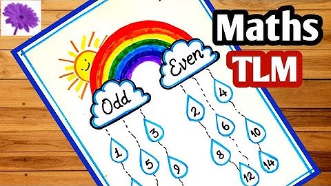 Odd and Even Number Project| maths tlm| tlm for primary school