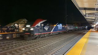 Amtrak & NJ Transit Northeast Corridor Night Action @ Princeton Junction w/ ALC-42 Test Train