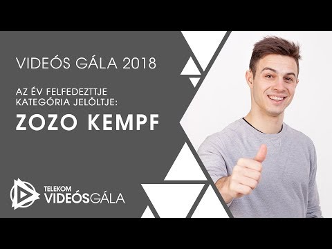 Zozo Kempf, Az év felfedezettje kategória jelöltje | Videós Gála 2018