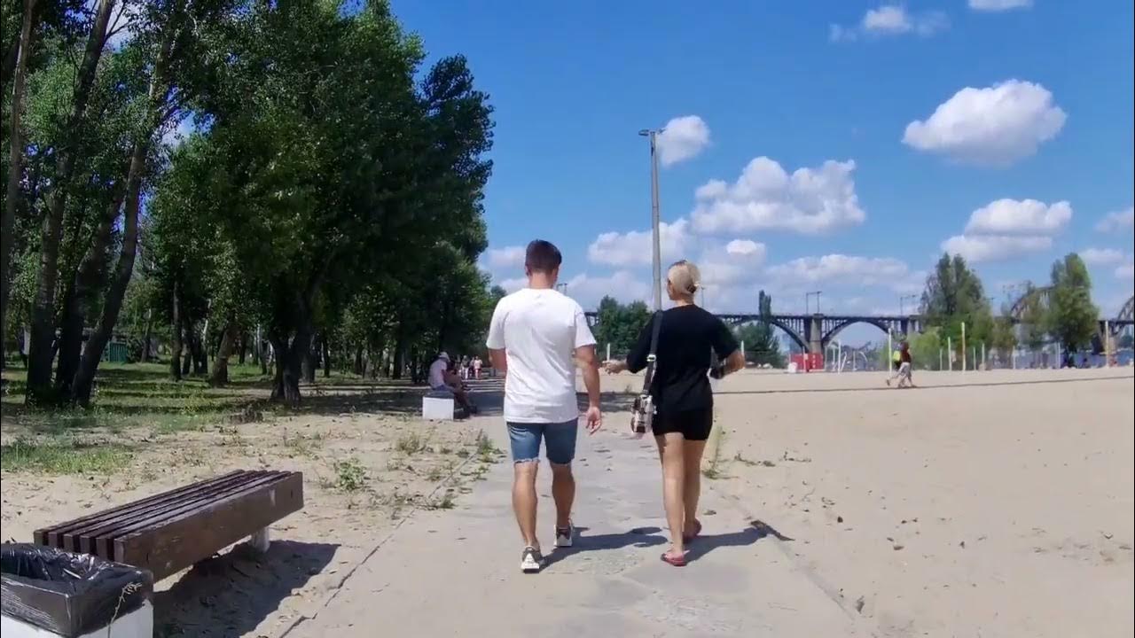 Дніпро пляж на монастирському острові - YouTube
