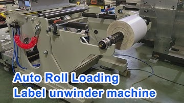 JPS-600UN Auto Roll Loading Unwinding Machine | Automatic Label Unwinder