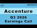Accenture Q3 2026 Earnings Call |Mid-Market Edge Launch Outlined as AI Tailwinds Drive 9% EPS Growth