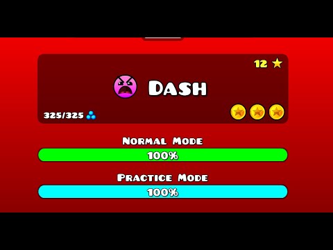 "Dash 100%" (3 coins) - Geometry Dash 2.2