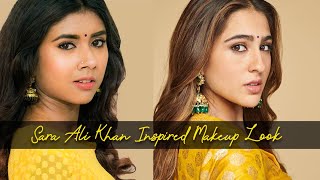 Sara Ali Khan Inspired Makeup Look | Natural Makeup Tutorial | Bushra screenshot 1