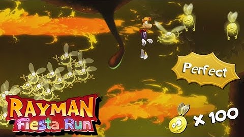 Rayman Fiesta Run, Level 26 Invaded - Pepper meal (Perfect / 100 Lums)