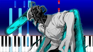 Chainsaw man op - Kenshi Yonezu - KICK BACK (Piano Tutorial)