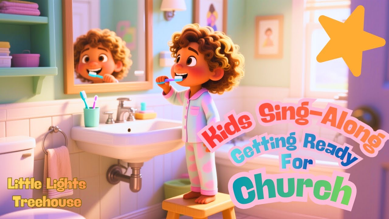 ⭐Morning Routine Songs for Kids | Get Ready for Church | Christian Bible Sing-along