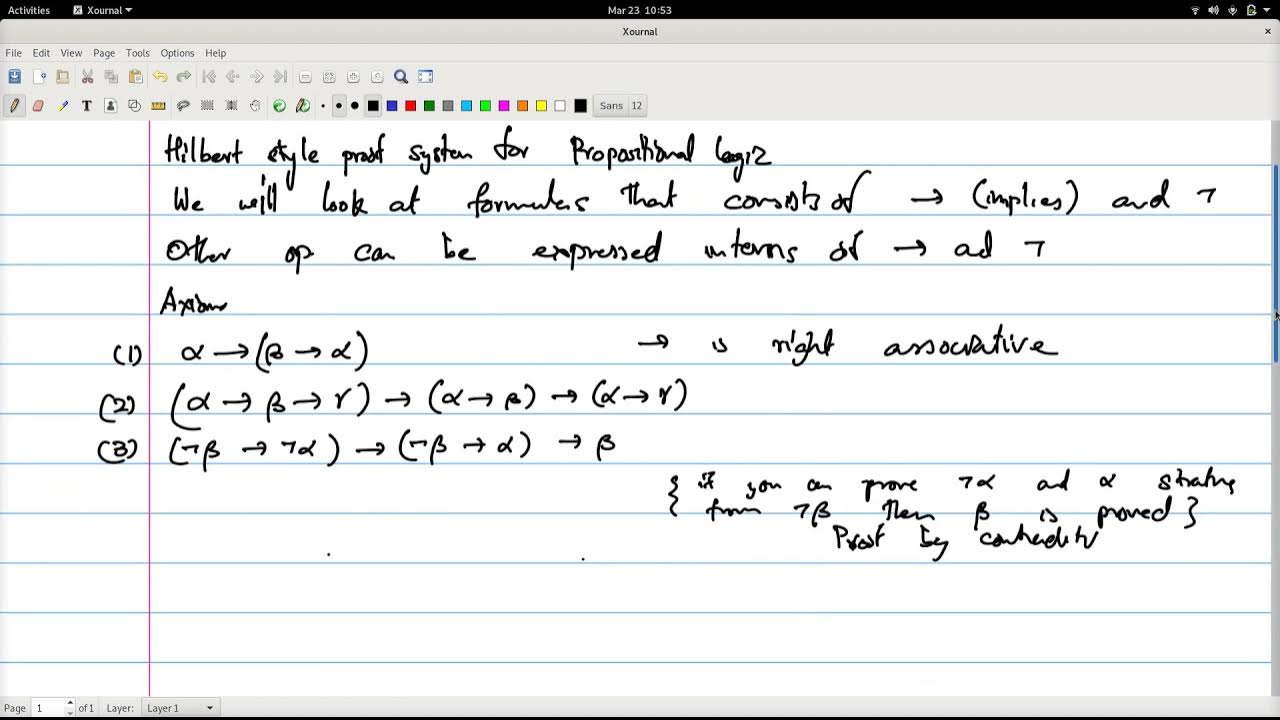 06 Hilbert Style Proof System YouTube