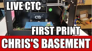 Starts 4:04 - CTC Dual Color 3D Printer First Print - Chris's Basement