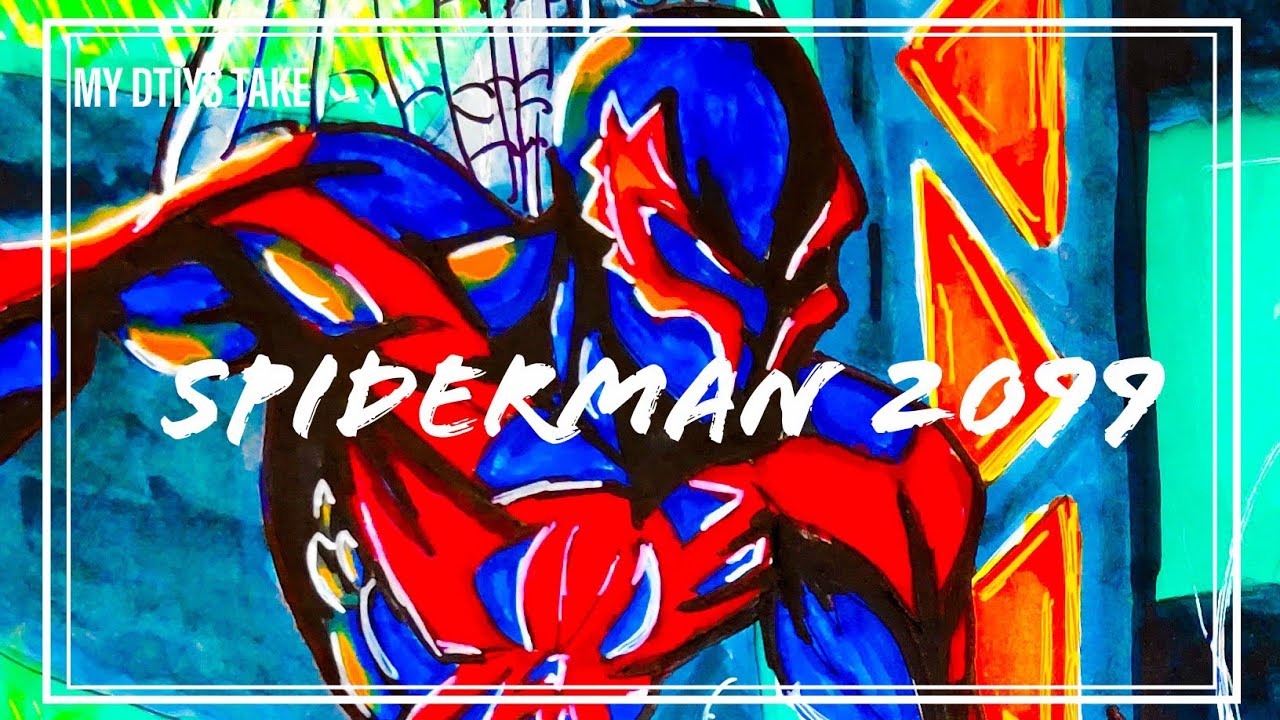 Drawing Spiderman 2099 || miles morales || ps5 || spiderman miles ...