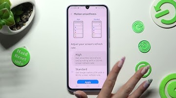 How to Change Display Refresh Rate on Samsung Galaxy A34 - Adjust Motion Smoothness