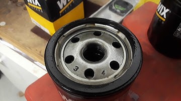 Manufacturing error on a Wix oil filter