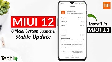 MIUI 12 Official System Launcher Stable Update !! MIUI 12 Stable Launcher install on MIUI 11 !! 🔥🔥
