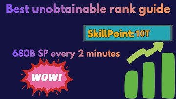 Best unobtainable rank guide(every second add 1 skill point)