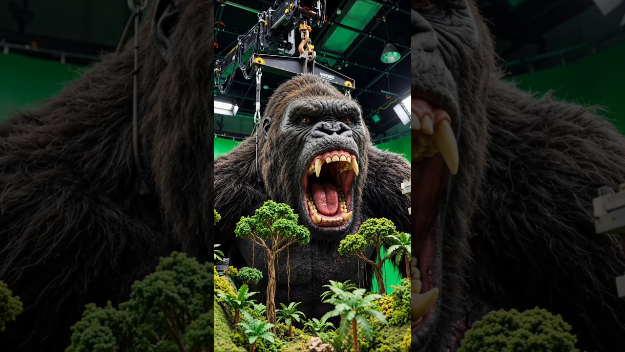 king Kong 🦍📷 the movie shooting #viral #behind #shorts
