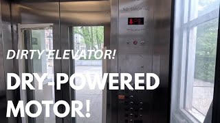 Dirty MEI Hydraulic Elevator - Grant South Park Garage, Chicago, IL