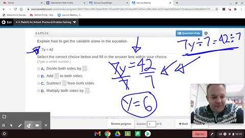 EnVision 2.0 6th Grade Math 4-4 Practice & Problem Solving Equations