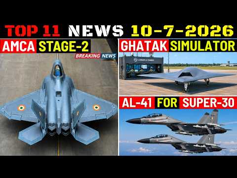 Indian Defence Updates : AMCA Stage-2 Ready,Ghatak Simulator,BrahMos New Pylon,AL-41 For Super-30