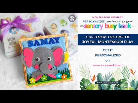 Personalized Color Pop Sensory Quiet Book - Montessori Inspired – Wow and  Now India