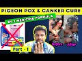 Pigeon poxcanker treatment best result  part  1 kabutar ki funsi  zeharbaad ka ilajdava
