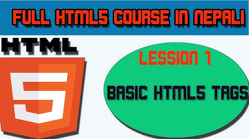 01-Learn Basic HTML tag [Full HTML course in Nepali]