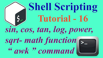 Shell Scripting Tutorial -16: sin, cos, log, power, Degree to Rad, sqrt | Som Tips