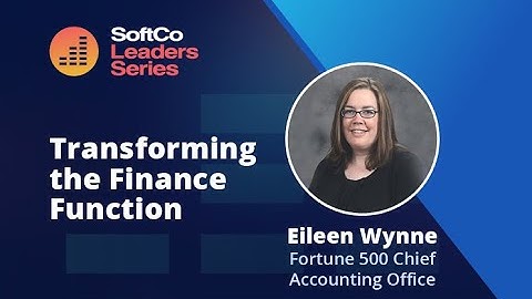 SoftCo Leaders Series, Episode 1 - Transforming the Finance Function